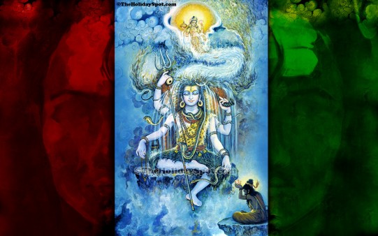 A high resolution desktop illustration of Lord Shiva.
