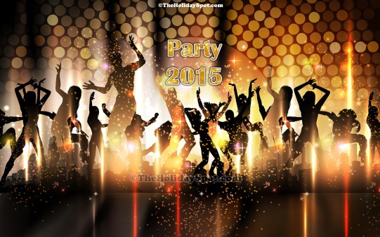 High resolution colorful and energetic New Year party wallpaper.