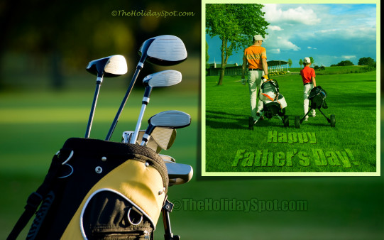 Download this wonderful Father's Day HD wallpaper themed with Golf. Set it as your background of your PC, laptop or Mobile Phone.
