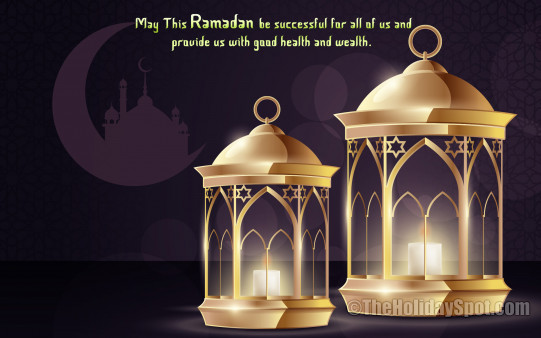 Adorn your desktop with this HD wallpaper themed with the holy festival Ramadan.