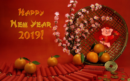 Download this HD Calendar wallpaper themed with Chinese New Year for the year 2019 and set it as background of your PC or mobile.