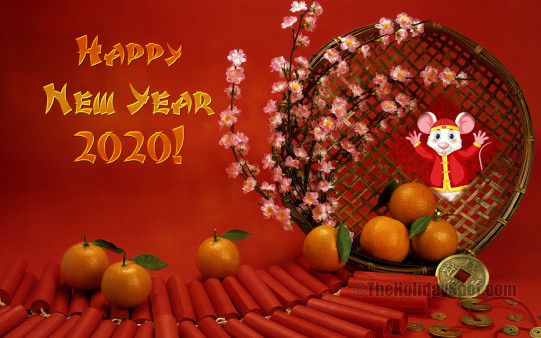 Download this HD Calendar wallpaper themed with Chinese New Year for the year 2020 and set it as background of your PC or mobile.