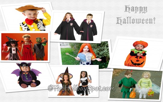 Kids with Halloween Costumes